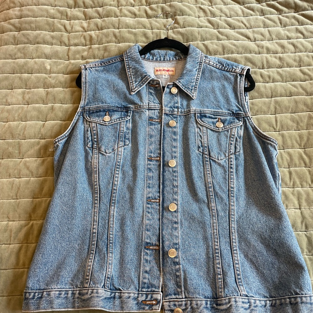 Denim Sleeveless Vest